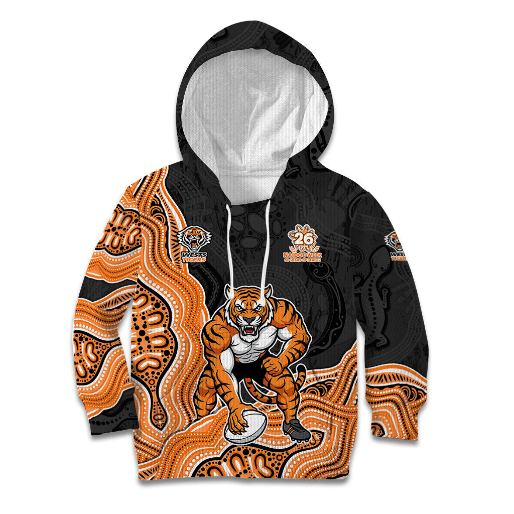 Wests Tigers NAIDOC Week 2026 Kid Hoodie First Nations of Australia Aboriginal Mascot Rugby