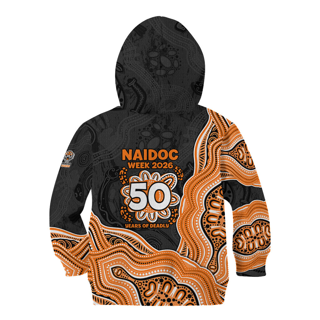 Wests Tigers NAIDOC Week 2026 Kid Hoodie First Nations of Australia Aboriginal Mascot Rugby