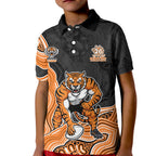 Wests Tigers NAIDOC Week 2026 Kid Polo Shirt First Nations of Australia Aboriginal Mascot Rugby