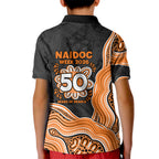 Wests Tigers NAIDOC Week 2026 Kid Polo Shirt First Nations of Australia Aboriginal Mascot Rugby