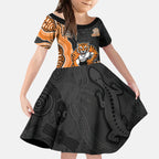 Wests Tigers NAIDOC Week 2026 Kid Short Sleeve Dress First Nations of Australia Aboriginal Mascot Rugby