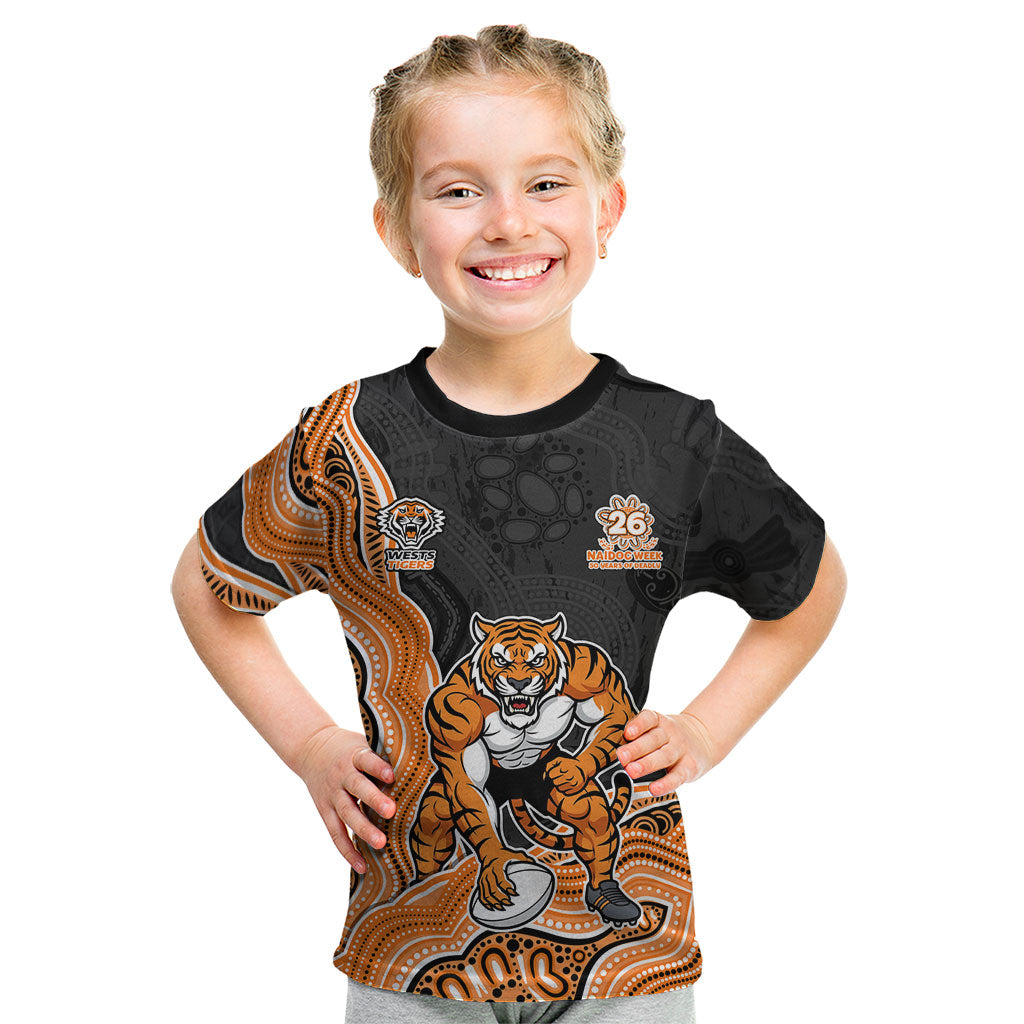 Wests Tigers NAIDOC Week 2026 Kid T Shirt First Nations of Australia Aboriginal Mascot Rugby