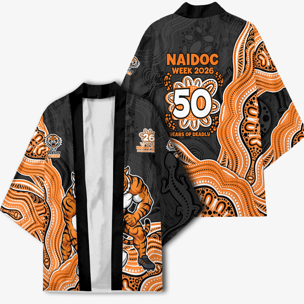 Wests Tigers NAIDOC Week 2026 Kimono First Nations of Australia Aboriginal Mascot Rugby