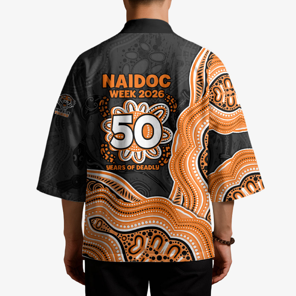 Wests Tigers NAIDOC Week 2026 Kimono First Nations of Australia Aboriginal Mascot Rugby