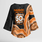 Wests Tigers NAIDOC Week 2026 Kimono Sleeve Blouse First Nations of Australia Aboriginal Mascot Rugby