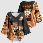 Wests Tigers NAIDOC Week 2026 Kimono Sleeve Blouse First Nations of Australia Aboriginal Mascot Rugby