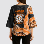 Wests Tigers NAIDOC Week 2026 Kimono Sleeve Blouse First Nations of Australia Aboriginal Mascot Rugby