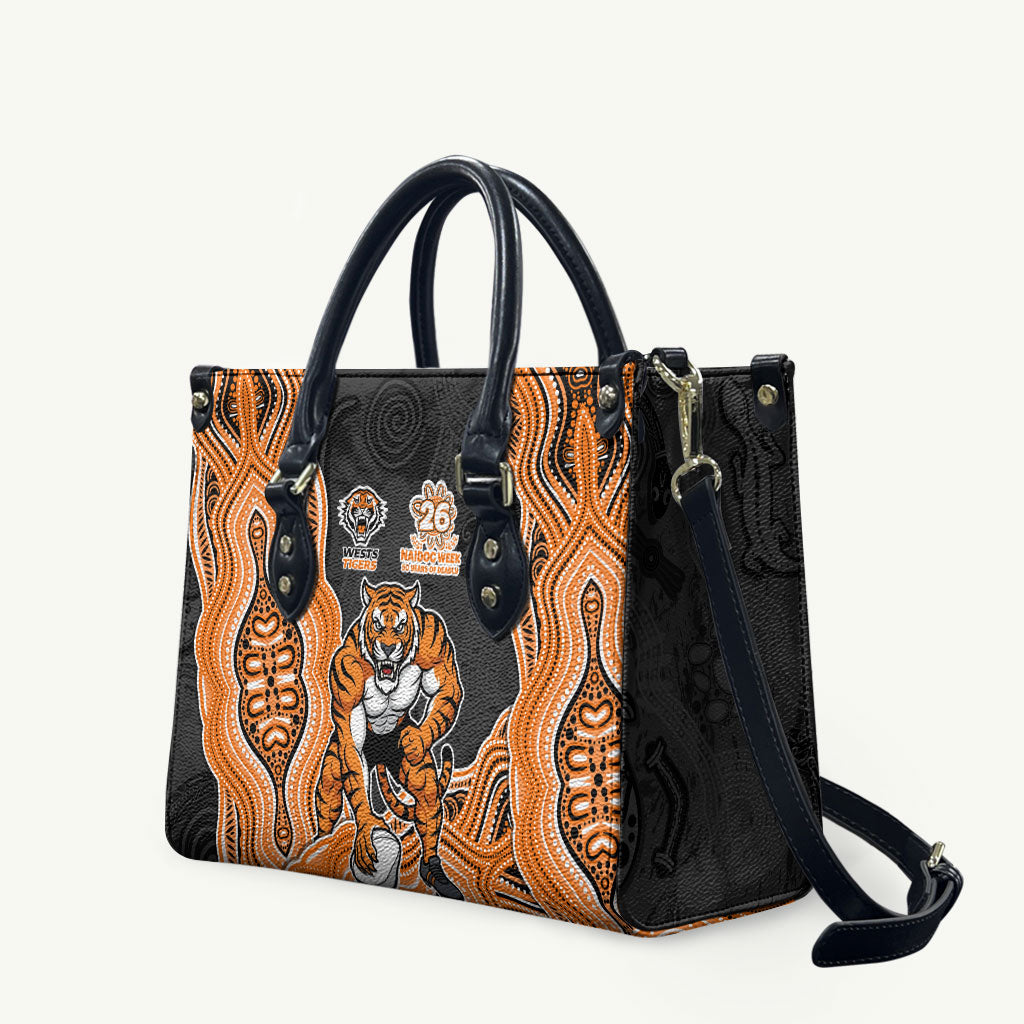 Wests Tigers NAIDOC Week 2026 Leather Bag First Nations of Australia Aboriginal Mascot Rugby
