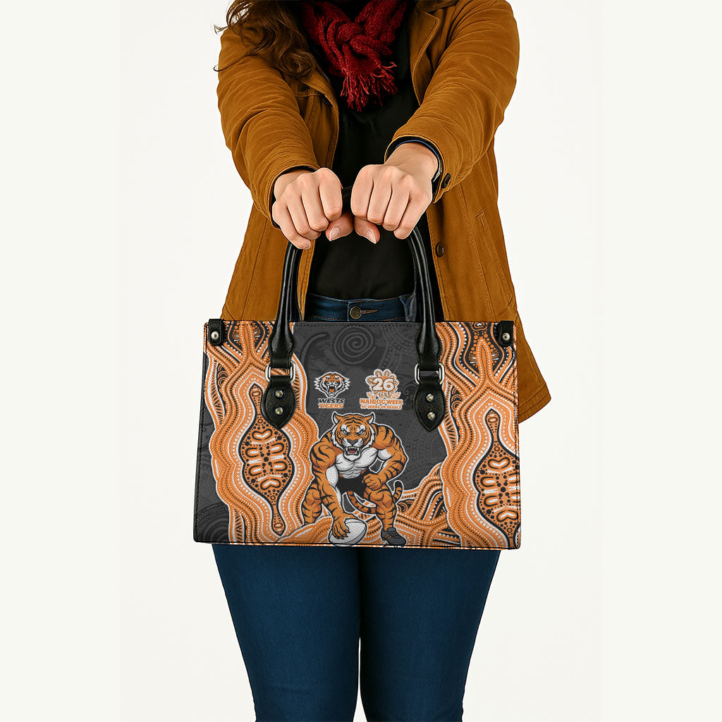 Wests Tigers NAIDOC Week 2026 Leather Bag First Nations of Australia Aboriginal Mascot Rugby