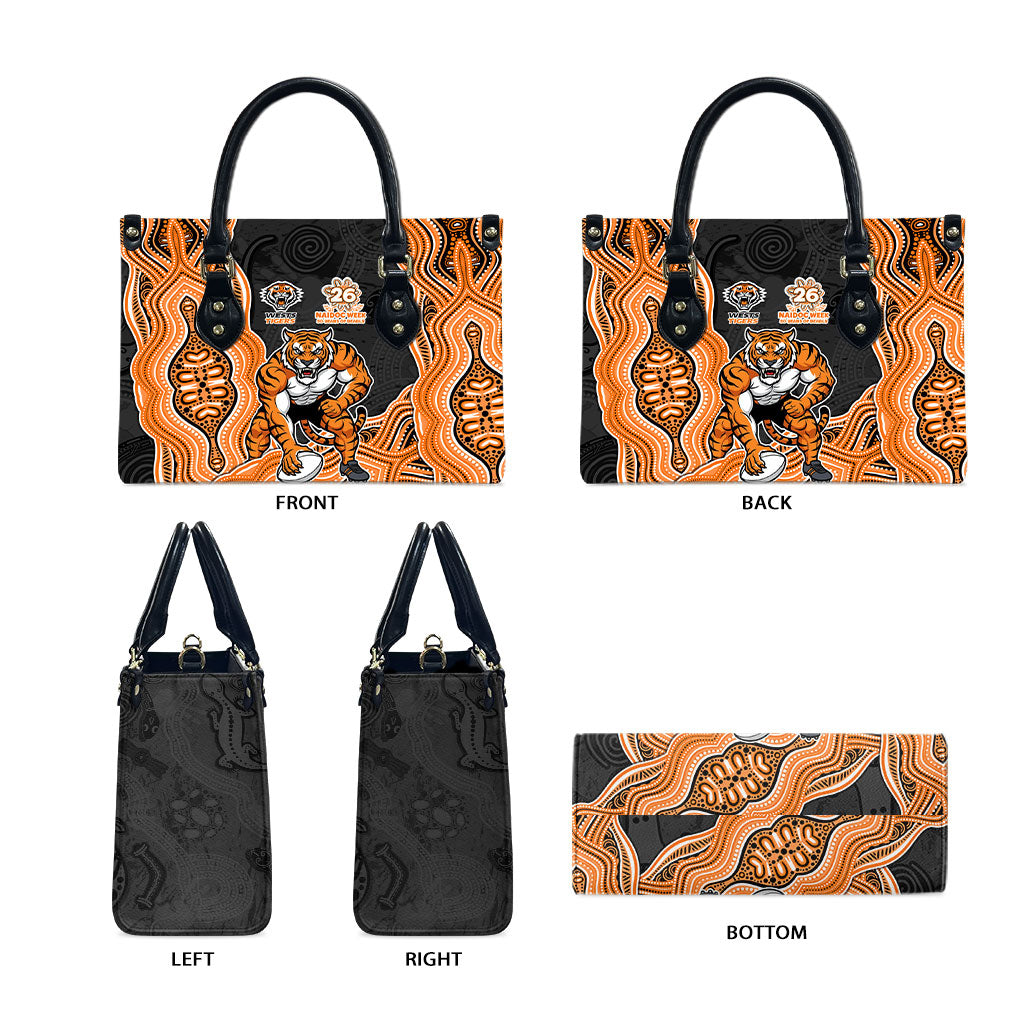 Wests Tigers NAIDOC Week 2026 Leather Bag First Nations of Australia Aboriginal Mascot Rugby