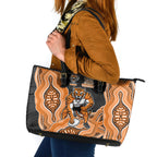 Wests Tigers NAIDOC Week 2026 Leather Tote Bag First Nations of Australia Aboriginal Mascot Rugby
