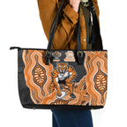 Wests Tigers NAIDOC Week 2026 Leather Tote Bag First Nations of Australia Aboriginal Mascot Rugby