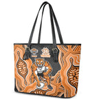 Wests Tigers NAIDOC Week 2026 Leather Tote Bag First Nations of Australia Aboriginal Mascot Rugby