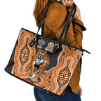 Wests Tigers NAIDOC Week 2026 Leather Tote Bag First Nations of Australia Aboriginal Mascot Rugby
