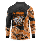 Wests Tigers NAIDOC Week 2026 Long Sleeve Polo Shirt First Nations of Australia Aboriginal Mascot Rugby