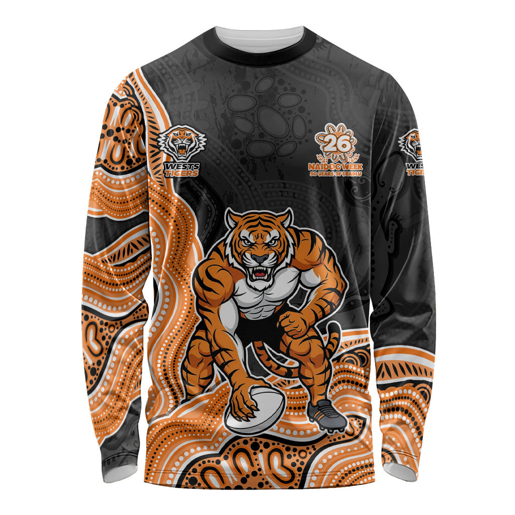 Wests Tigers NAIDOC Week 2026 Long Sleeve Shirt First Nations of Australia Aboriginal Mascot Rugby