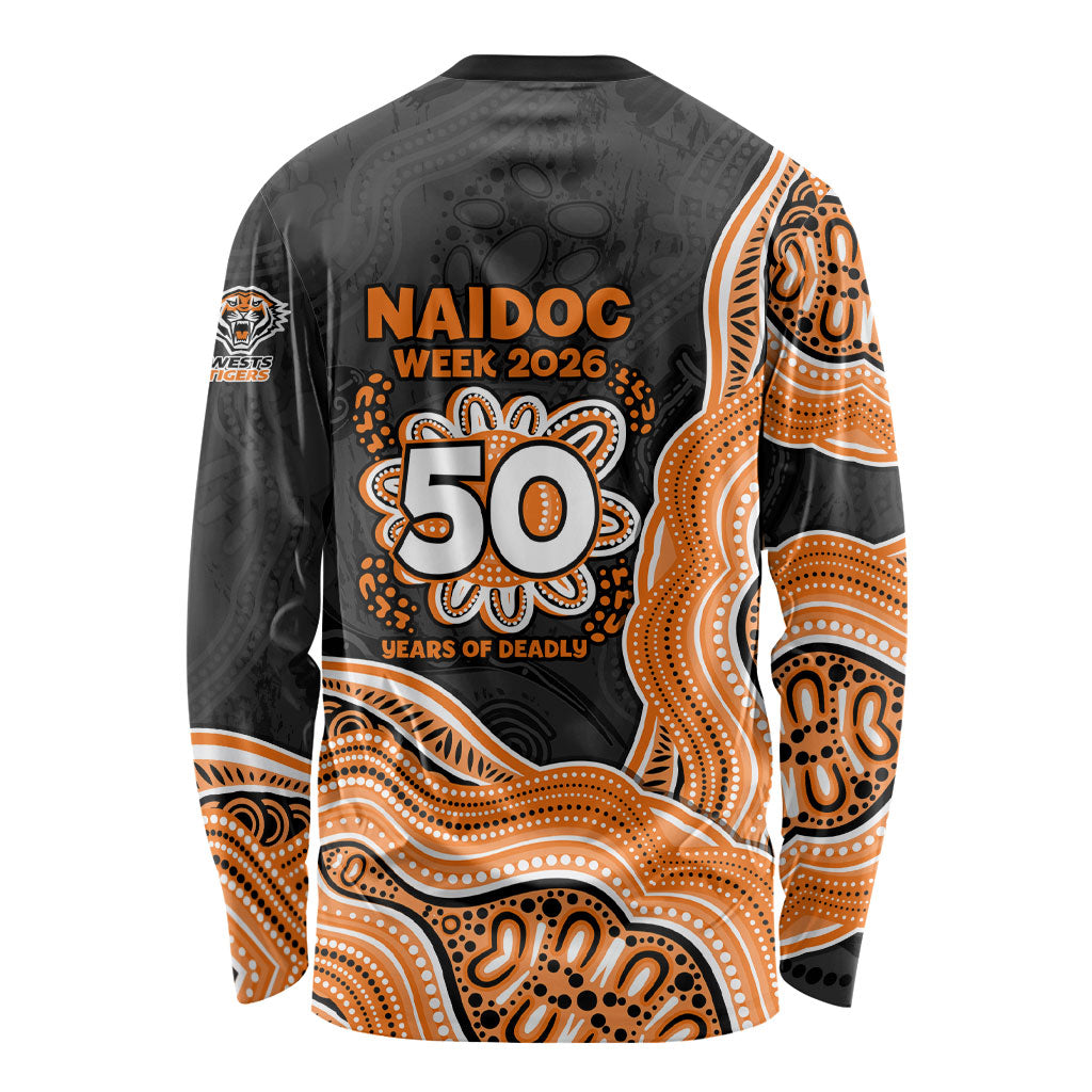 Wests Tigers NAIDOC Week 2026 Long Sleeve Shirt First Nations of Australia Aboriginal Mascot Rugby
