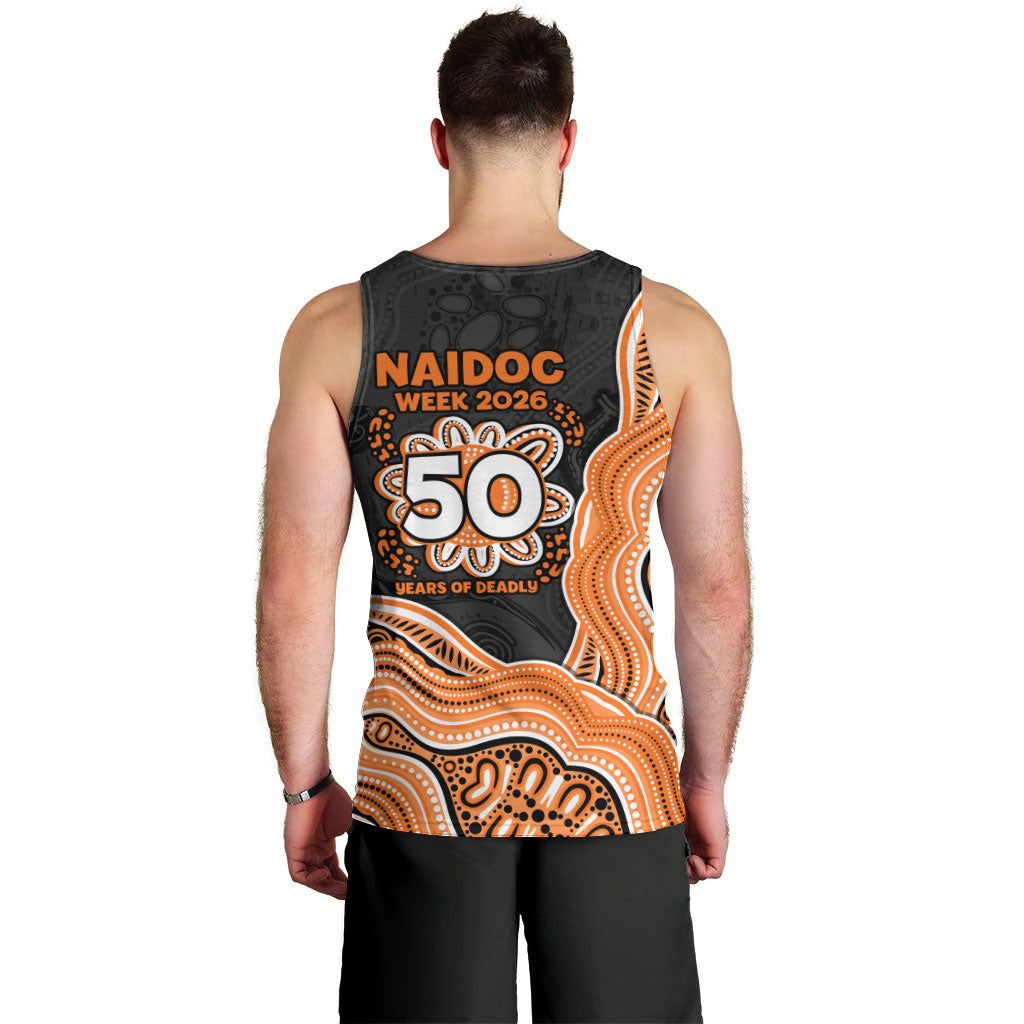 Wests Tigers NAIDOC Week 2026 Men Tank Top First Nations of Australia Aboriginal Mascot Rugby