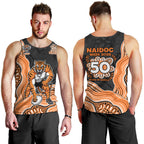 Wests Tigers NAIDOC Week 2026 Men Tank Top First Nations of Australia Aboriginal Mascot Rugby