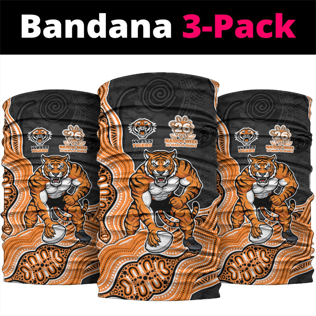 Wests Tigers NAIDOC Week 2026 Neck Gaiter First Nations of Australia Aboriginal Mascot Rugby
