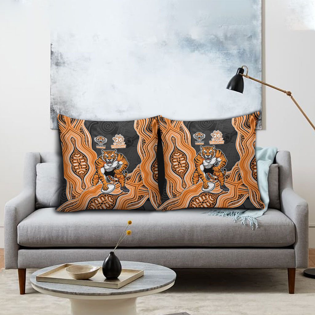 Wests Tigers NAIDOC Week 2026 Pillow Cover First Nations of Australia Aboriginal Mascot Rugby