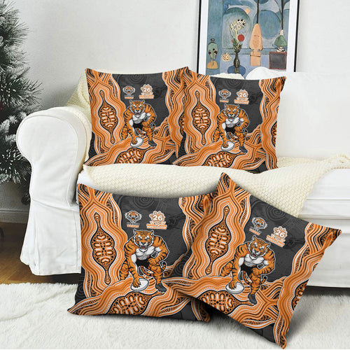 Wests Tigers NAIDOC Week 2026 Pillow Cover First Nations of Australia Aboriginal Mascot Rugby