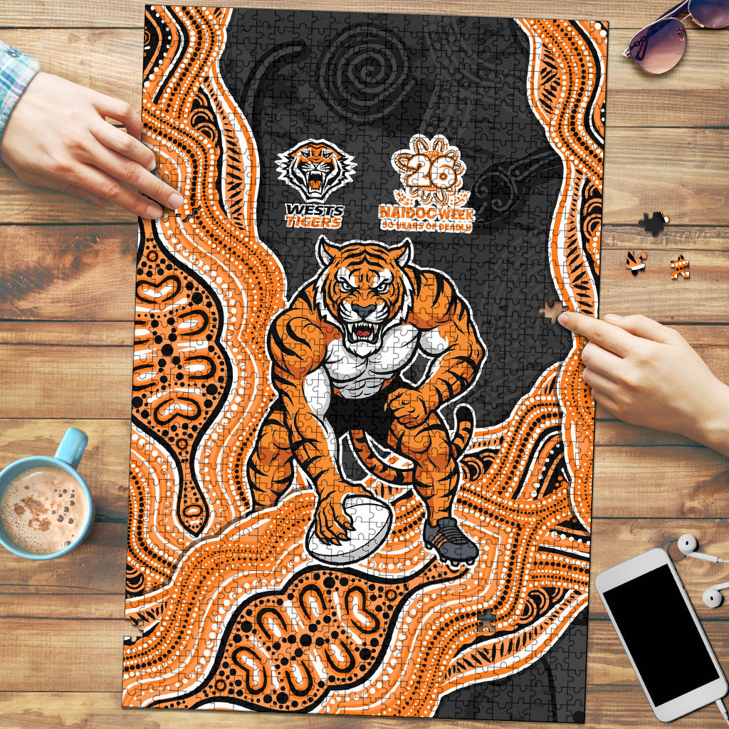 Wests Tigers NAIDOC Week 2026 Puzzle First Nations of Australia Aboriginal Mascot Rugby