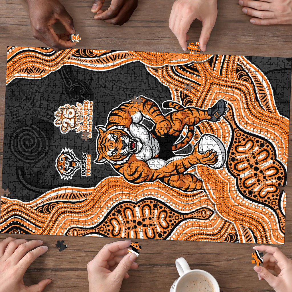 Wests Tigers NAIDOC Week 2026 Puzzle First Nations of Australia Aboriginal Mascot Rugby
