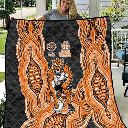 Wests Tigers NAIDOC Week 2026 Quilt First Nations of Australia Aboriginal Mascot Rugby