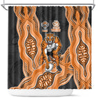 Wests Tigers NAIDOC Week 2026 Shower Curtain First Nations of Australia Aboriginal Mascot Rugby