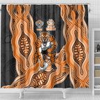 Wests Tigers NAIDOC Week 2026 Shower Curtain First Nations of Australia Aboriginal Mascot Rugby