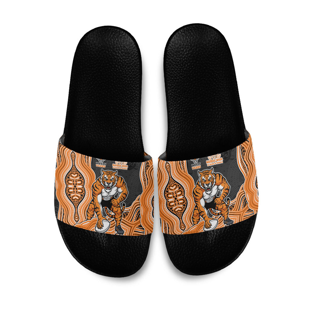 Wests Tigers NAIDOC Week 2026 Slide Sandals First Nations of Australia Aboriginal Mascot Rugby