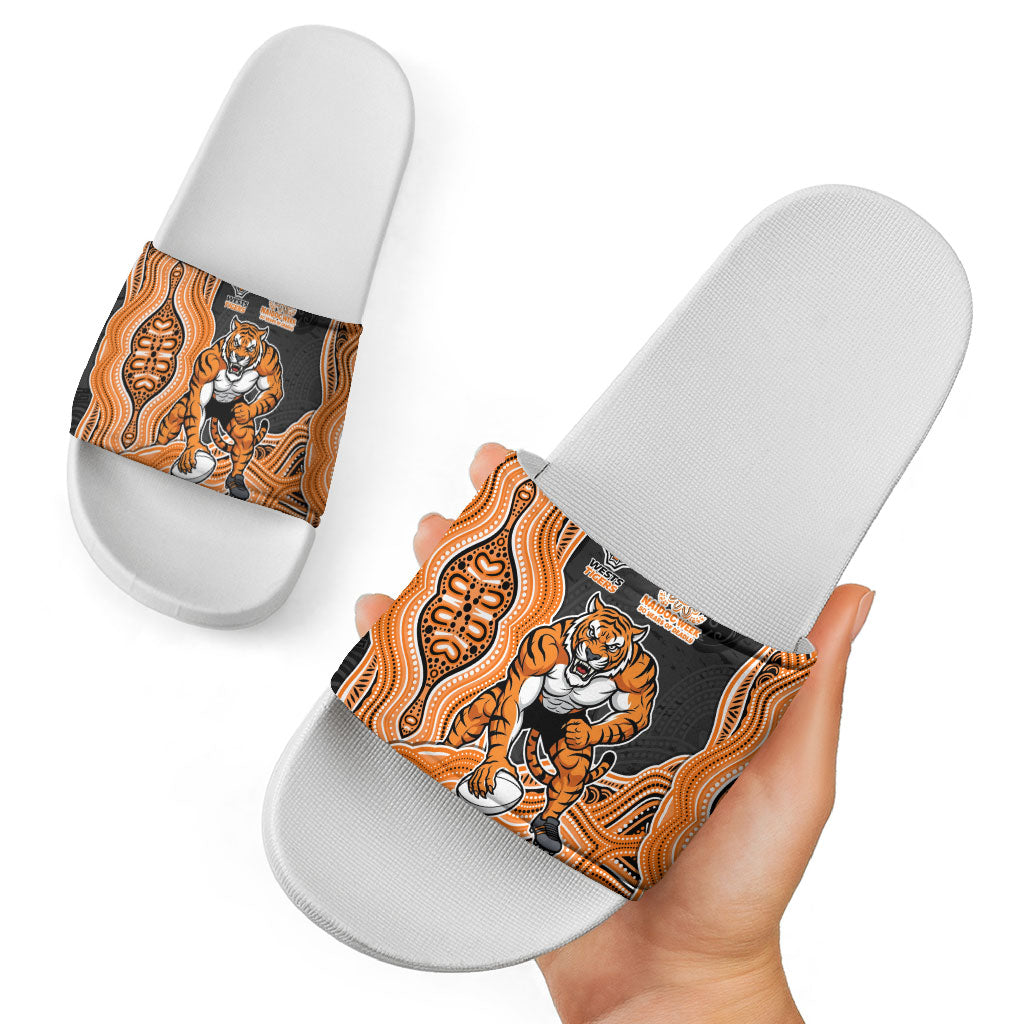 Wests Tigers NAIDOC Week 2026 Slide Sandals First Nations of Australia Aboriginal Mascot Rugby