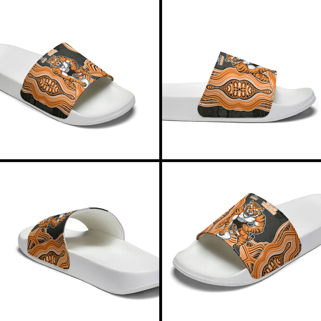 Wests Tigers NAIDOC Week 2026 Slide Sandals First Nations of Australia Aboriginal Mascot Rugby