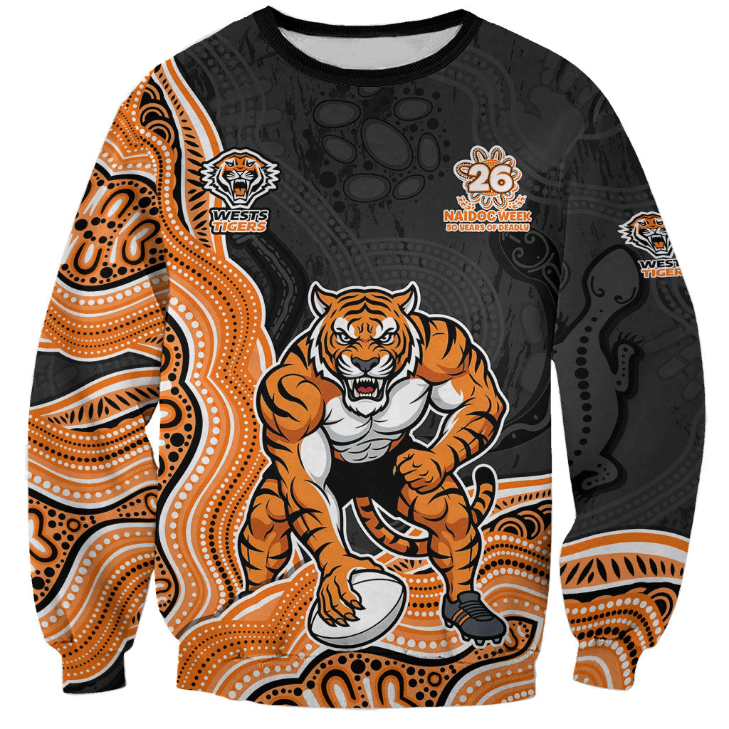 Wests Tigers NAIDOC Week 2026 Sweatshirt First Nations of Australia Aboriginal Mascot Rugby