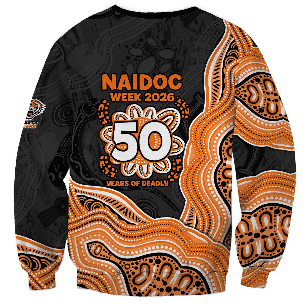 Wests Tigers NAIDOC Week 2026 Sweatshirt First Nations of Australia Aboriginal Mascot Rugby