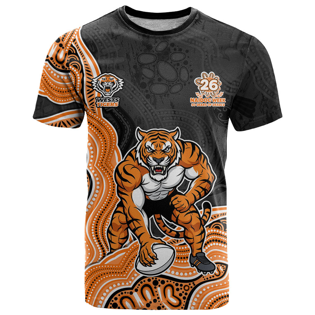 Wests Tigers NAIDOC Week 2026 T Shirt First Nations of Australia Aboriginal Mascot Rugby