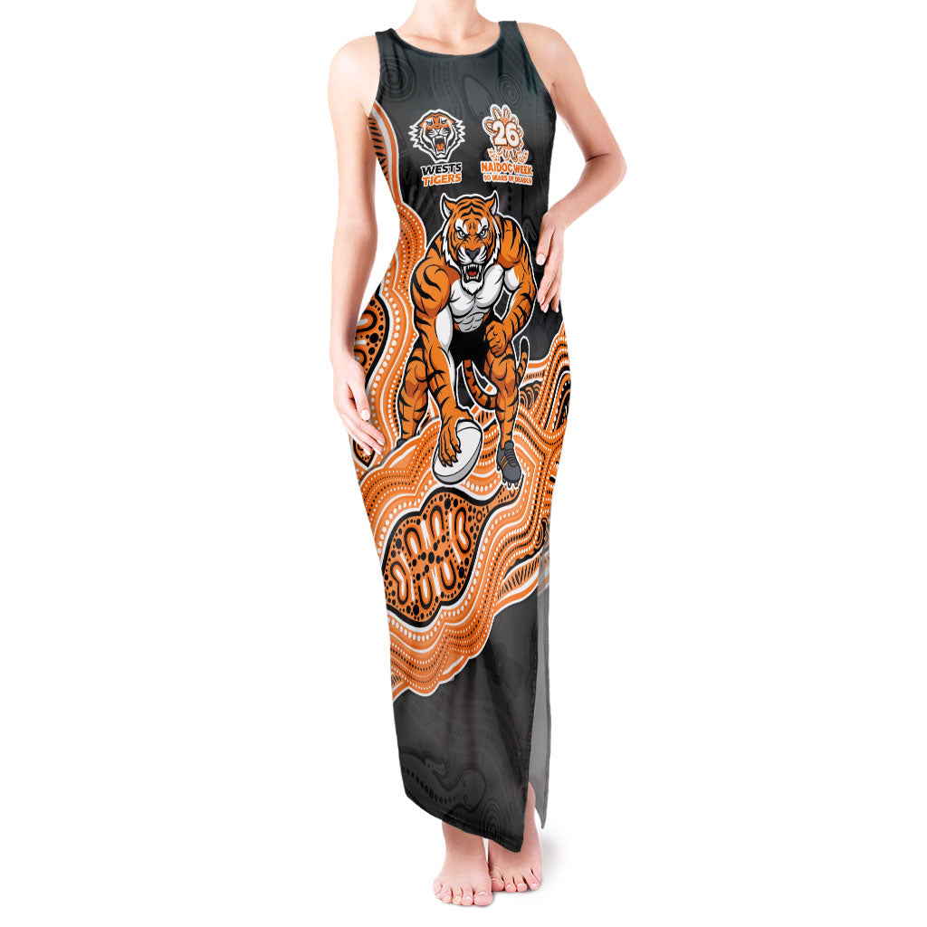 Wests Tigers NAIDOC Week 2026 Tank Maxi Dress First Nations of Australia Aboriginal Mascot Rugby