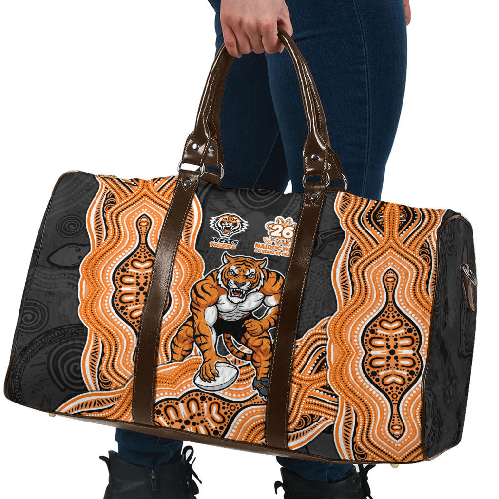 Wests Tigers NAIDOC Week 2026 Travel Bag First Nations of Australia Aboriginal Mascot Rugby