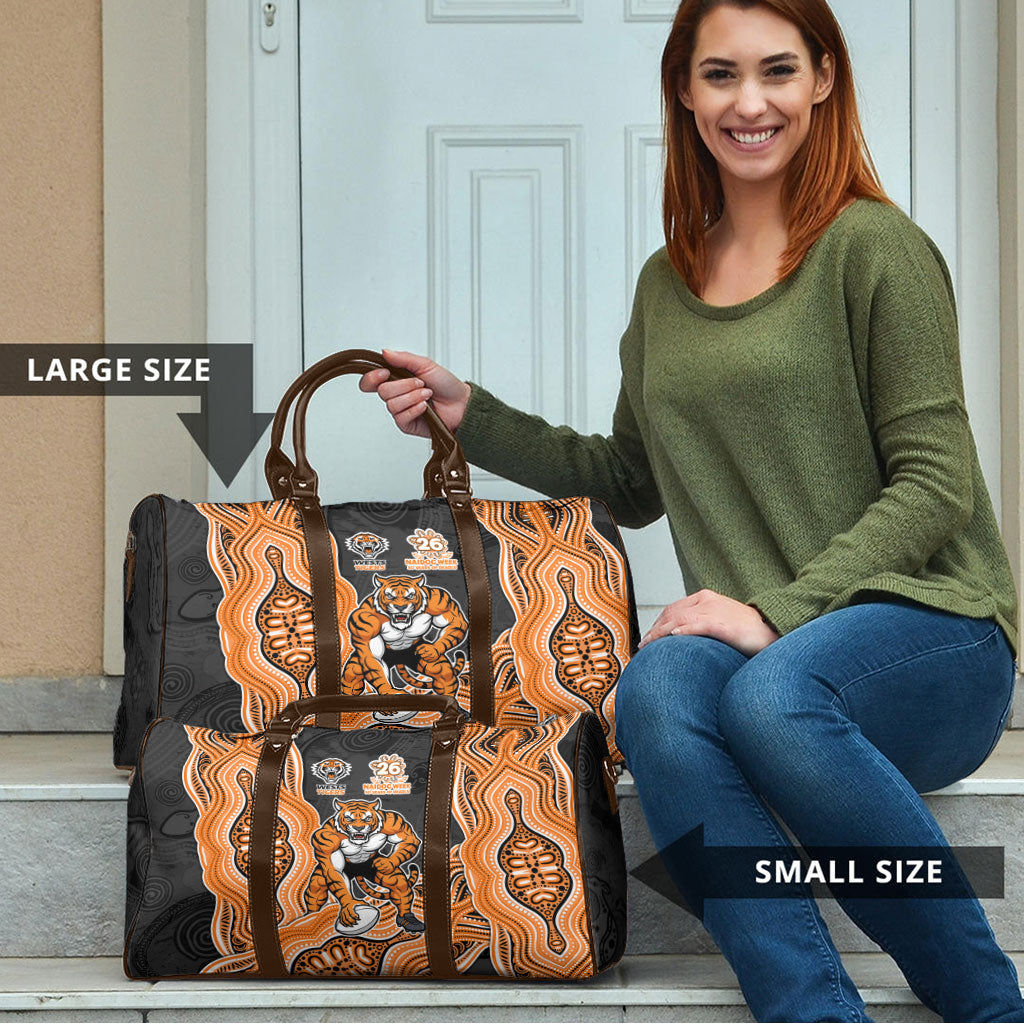 Wests Tigers NAIDOC Week 2026 Travel Bag First Nations of Australia Aboriginal Mascot Rugby