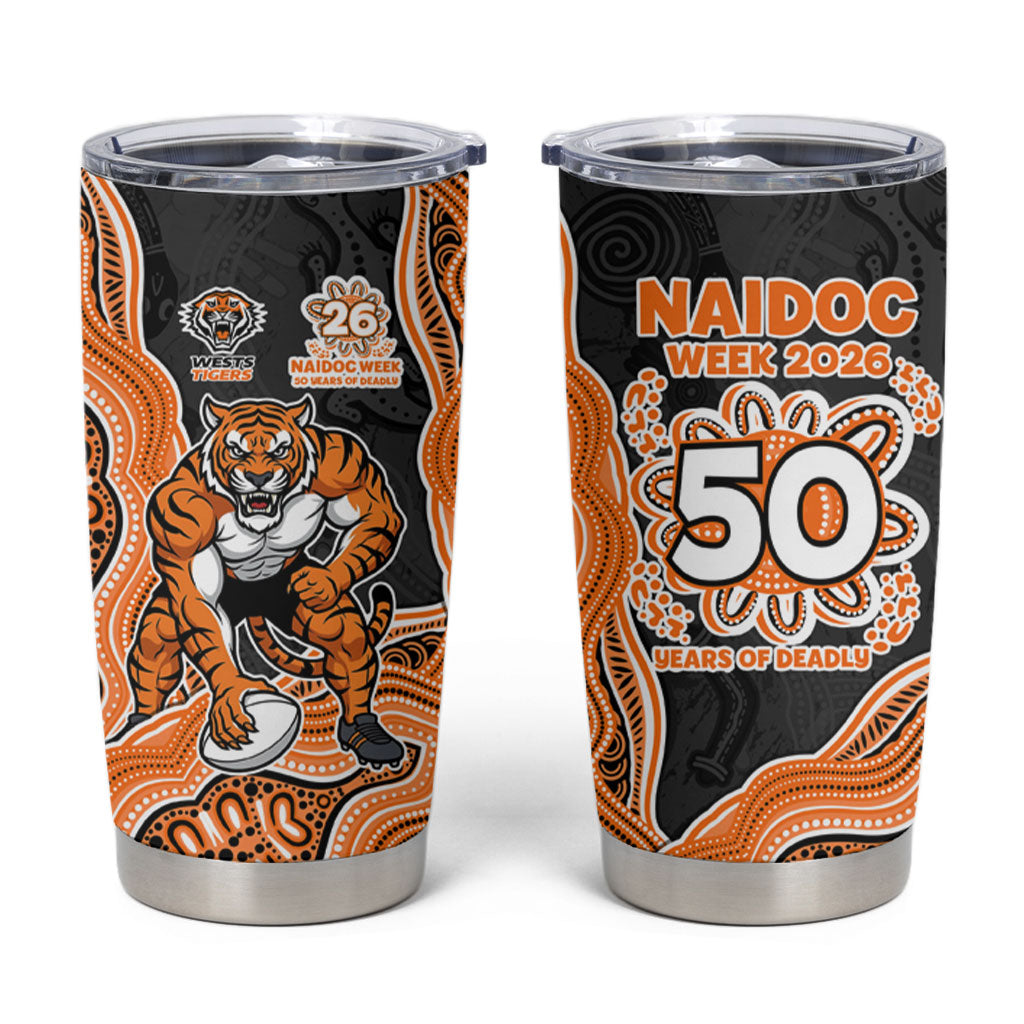 Wests Tigers NAIDOC Week 2026 Tumbler Cup First Nations of Australia Aboriginal Mascot Rugby