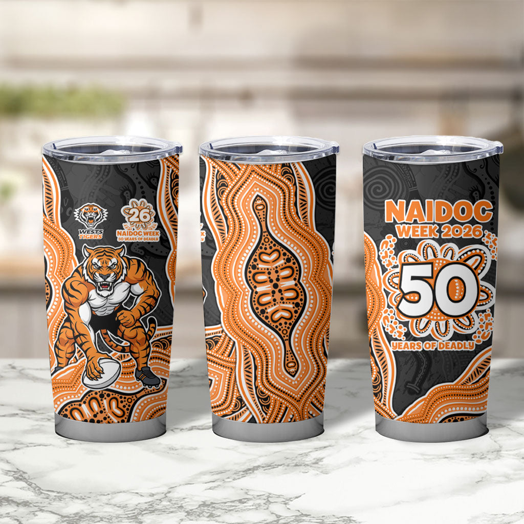 Wests Tigers NAIDOC Week 2026 Tumbler Cup First Nations of Australia Aboriginal Mascot Rugby