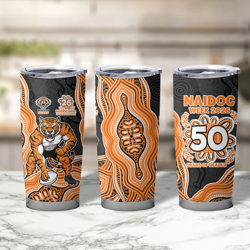 Wests Tigers NAIDOC Week 2026 Tumbler Cup First Nations of Australia Aboriginal Mascot Rugby