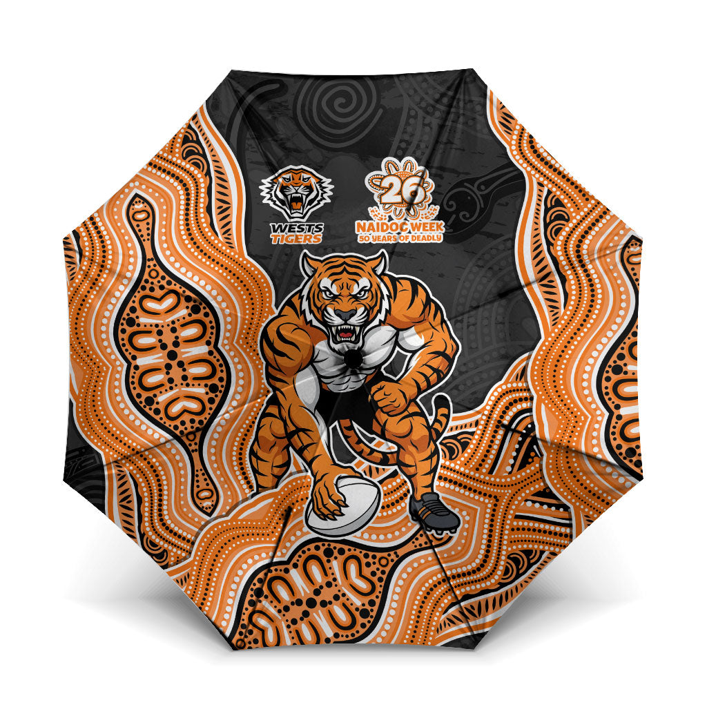 Wests Tigers NAIDOC Week 2026 Umbrella First Nations of Australia Aboriginal Mascot Rugby