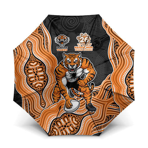 Wests Tigers NAIDOC Week 2026 Umbrella First Nations of Australia Aboriginal Mascot Rugby