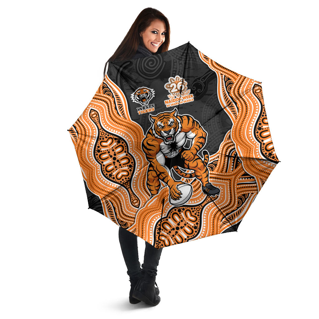 Wests Tigers NAIDOC Week 2026 Umbrella First Nations of Australia Aboriginal Mascot Rugby