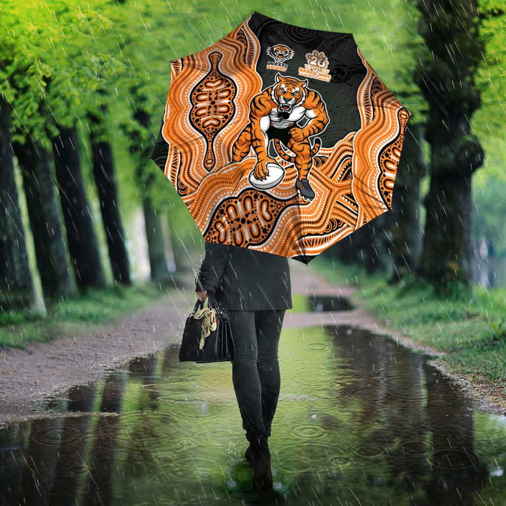 Wests Tigers NAIDOC Week 2026 Umbrella First Nations of Australia Aboriginal Mascot Rugby