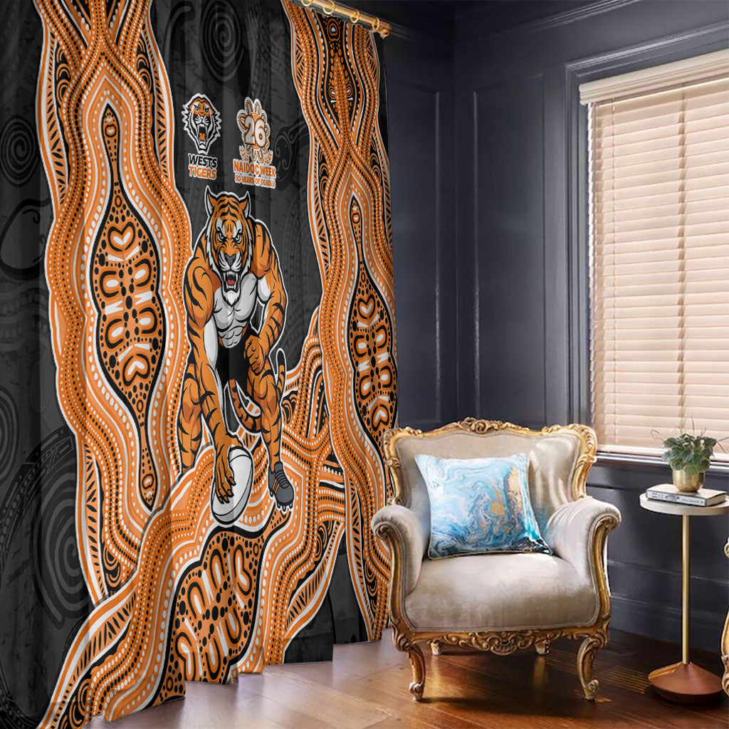 Wests Tigers NAIDOC Week 2026 Window Curtain First Nations of Australia Aboriginal Mascot Rugby