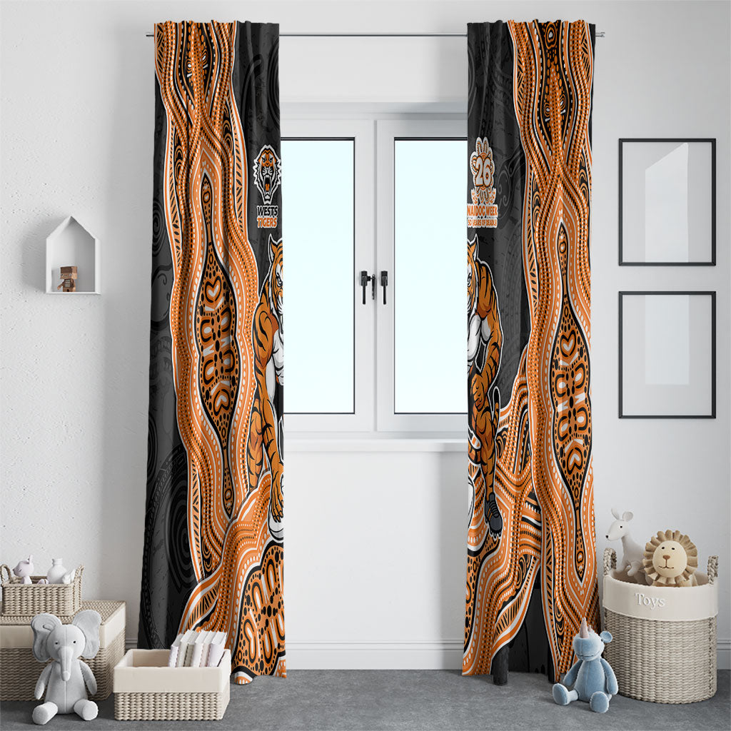 Wests Tigers NAIDOC Week 2026 Window Curtain First Nations of Australia Aboriginal Mascot Rugby