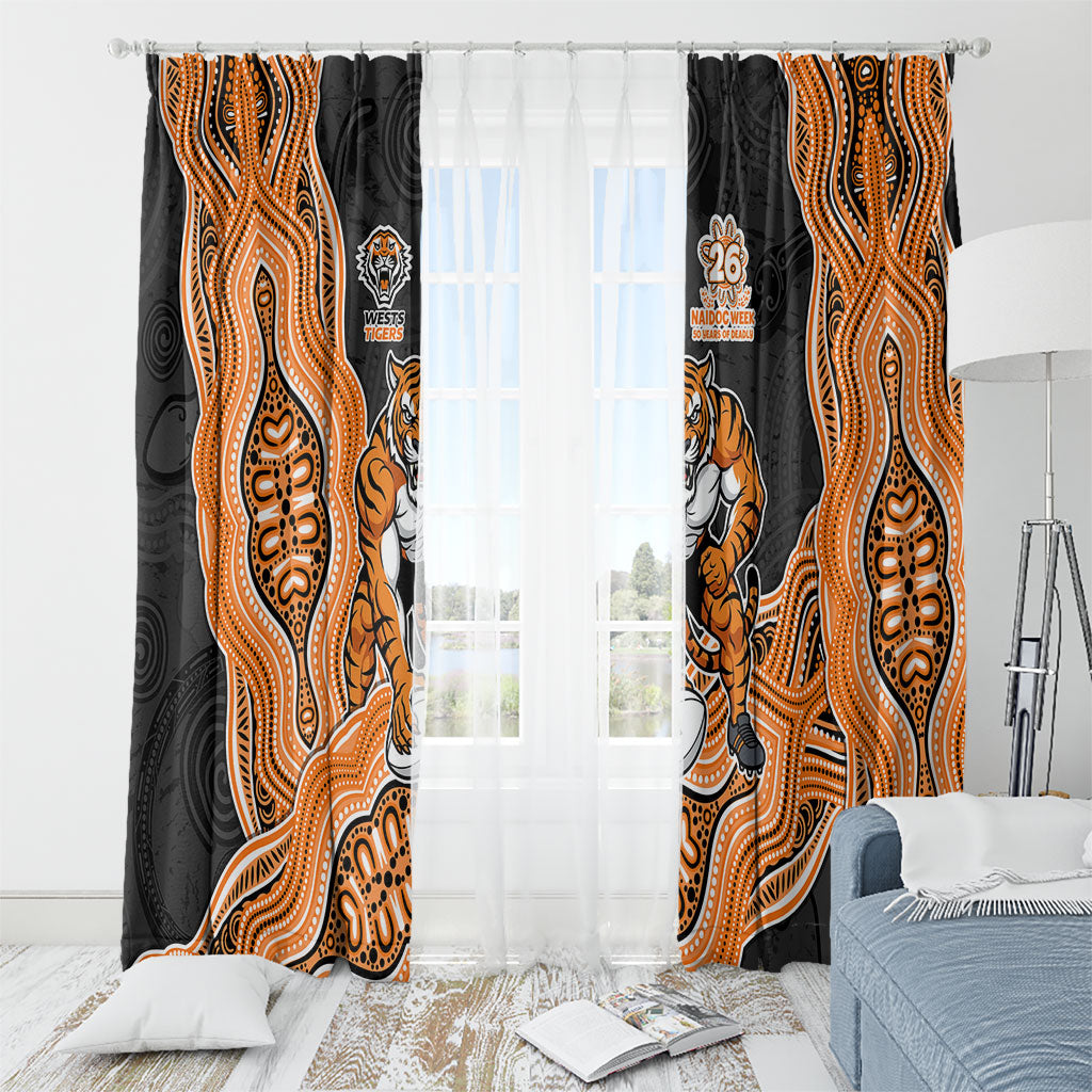 Wests Tigers NAIDOC Week 2026 Window Curtain First Nations of Australia Aboriginal Mascot Rugby